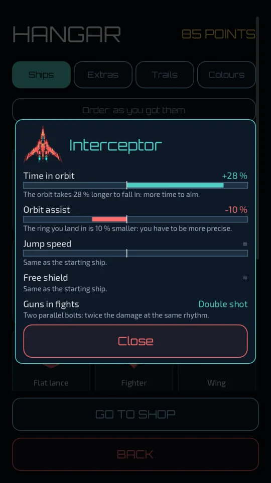 The ship hangar