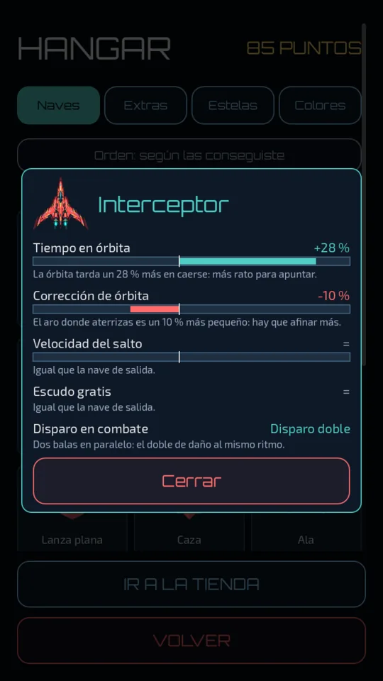 El hangar de naves